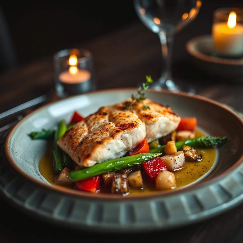 Trancio di salmone con verdure